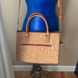 Stylish Tan Cork Handbag